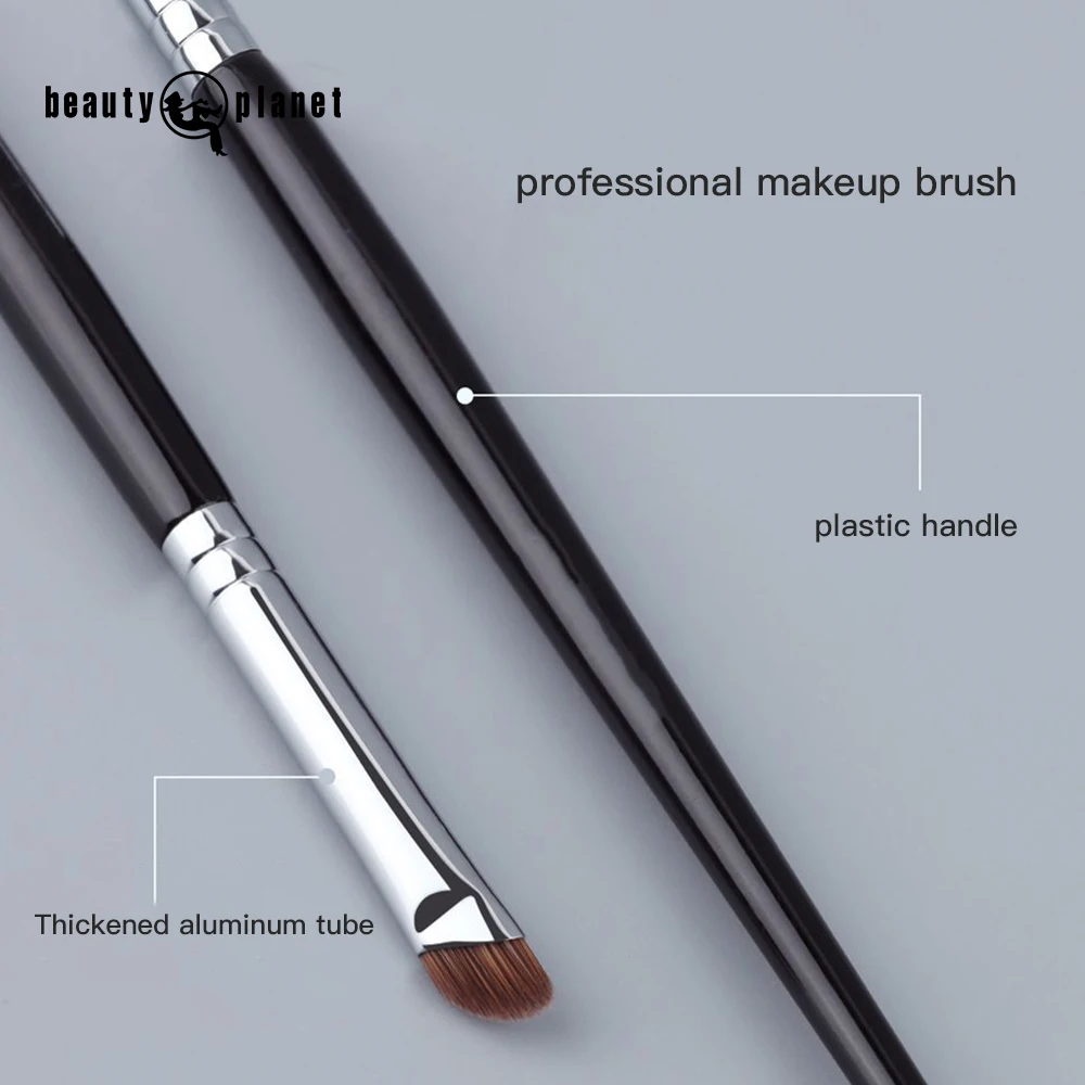 Beauty Planet Wholesale Eyebrow Eyeliner Brush Thin Single Custom Private Label Professional Flat Angle Brush Eyebrow Brushes