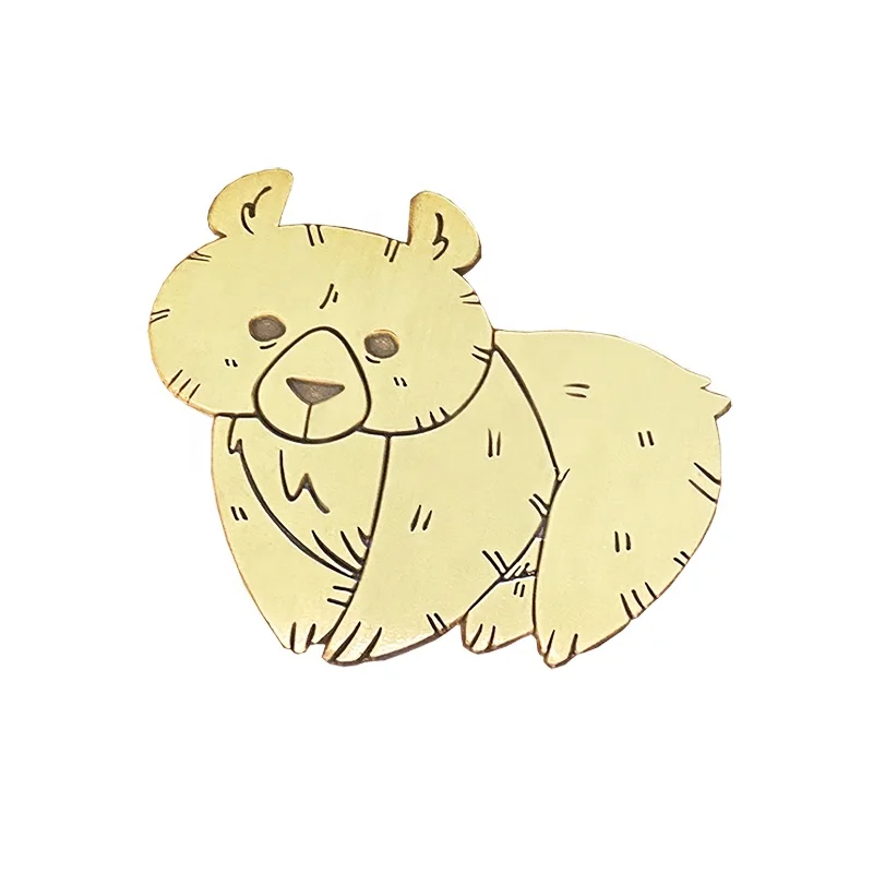 Custom brown animal raccoon Lapel Pin Wholesale Manufacturer Antique Imitation Crafts Die cast soft enamel Badge For Friend Gift