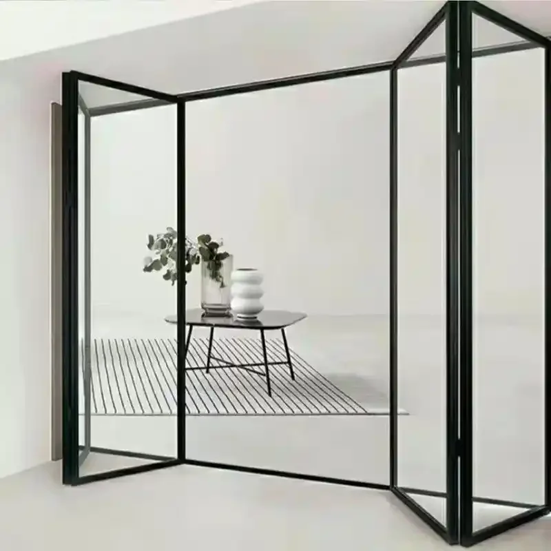 DTOP Interior narrow folding doors slim folding door aluminum folding doors