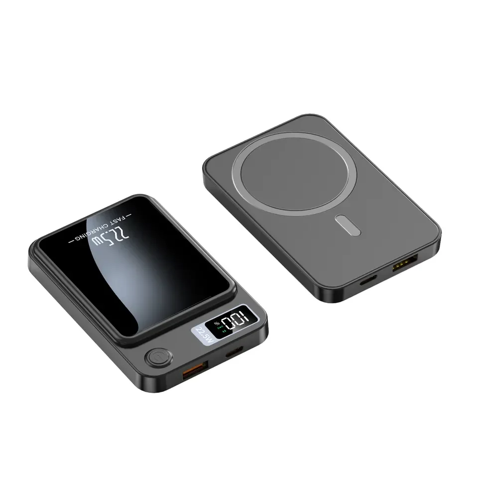 Customize 10000mah Magnetic Power Bank 15w Wireless Charger PD20W Fast Charging Slim External Battery for Iphone 12 13 14