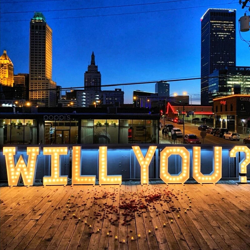 Dropshipping Party Decoration Giant Letters Waterproof 4Ft Marquee Letters Love Letters