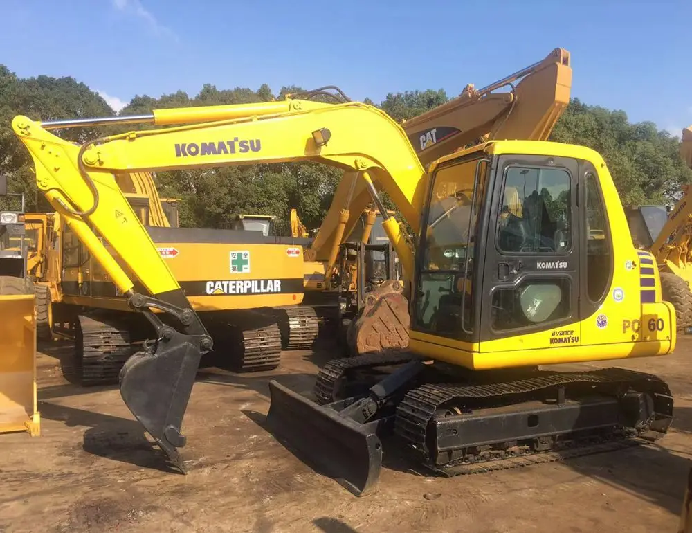 Used Komatsu mini excavator komatsu pc60-7 small excavator used small komatsu excavator pc60-7