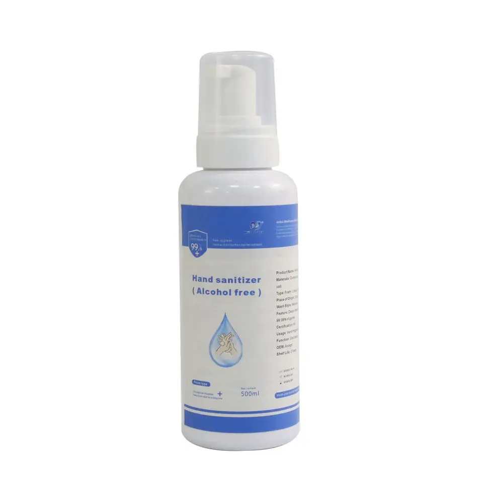 Manufacturer OEM 50ml Hand Sanitizer Liquid Foam Hand Wash Soap Alcohol-free