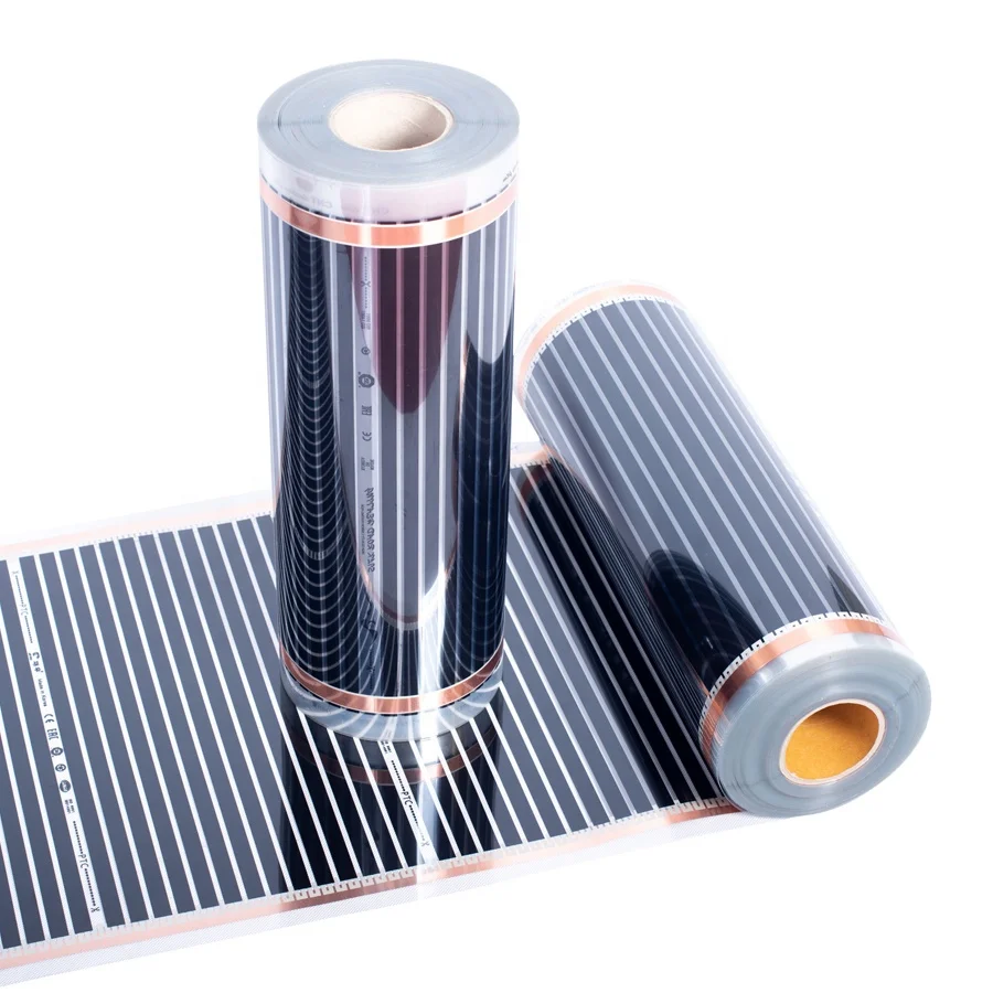 
OEM 220W Heating Films PTC Energy Saving Room Floor Heat Film Anti-condensation Balance Valve PET Film + Carbon,pet Carbonwarm 