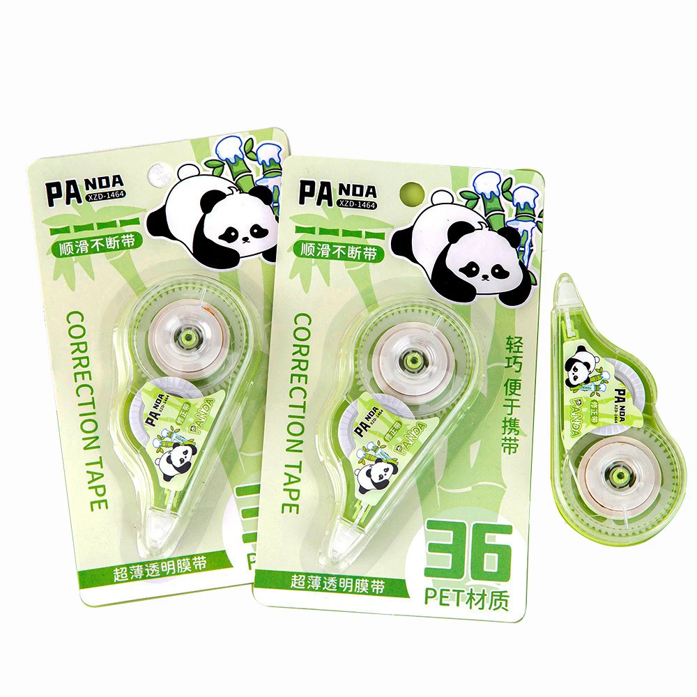 Cartoon Panda Correction Tape Kawaii 5m Correction Tape Large Capacity Creative learning stationery Correction Tape  1126