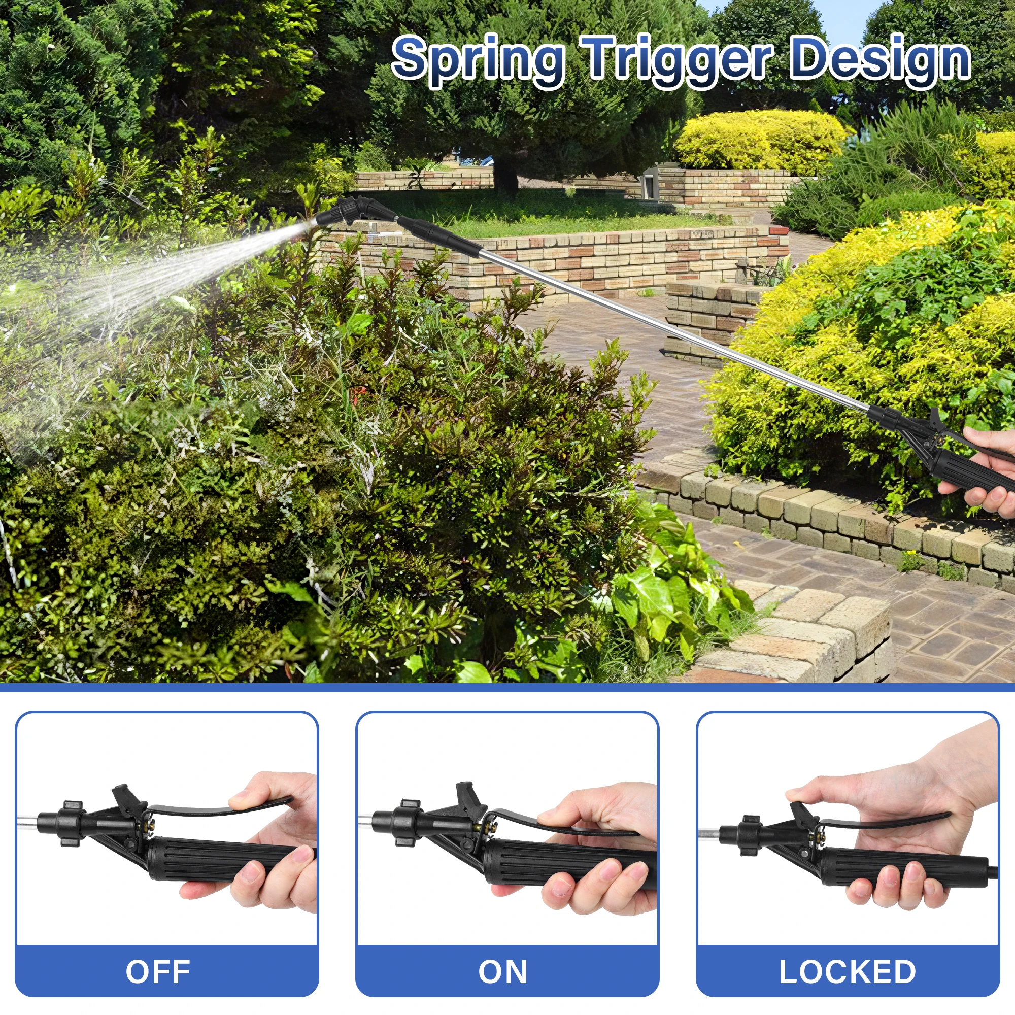 Agricultural Knapsack Power nozzle water spray gun Home Gardening Sprayer Inner Wire And Outer Wire Lance