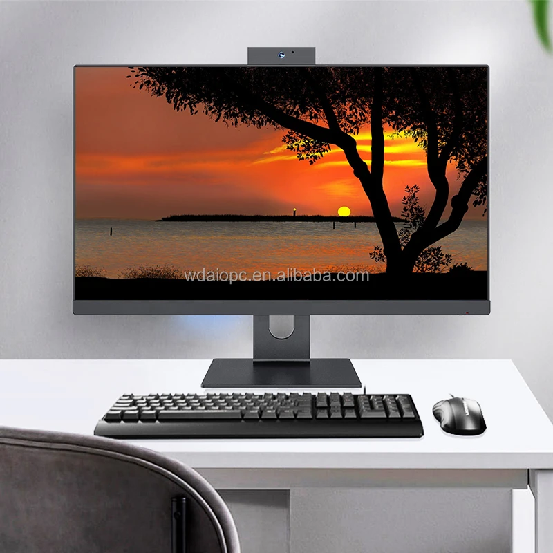 OEM Wholesale Desktop Computer Cpu Core i9 Pc Gaming i7 16 gb Ram 1tb touch screen All In One Computers 23.8 Inch
