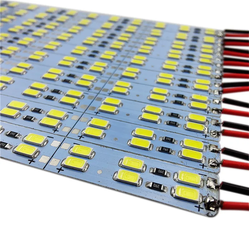 SMD2835 144leds LED Rigid Strip DC 12V SMD 5630 4014 7020 8520 LED Hard Rigid LED Strip Bar Light 1m Aluminium