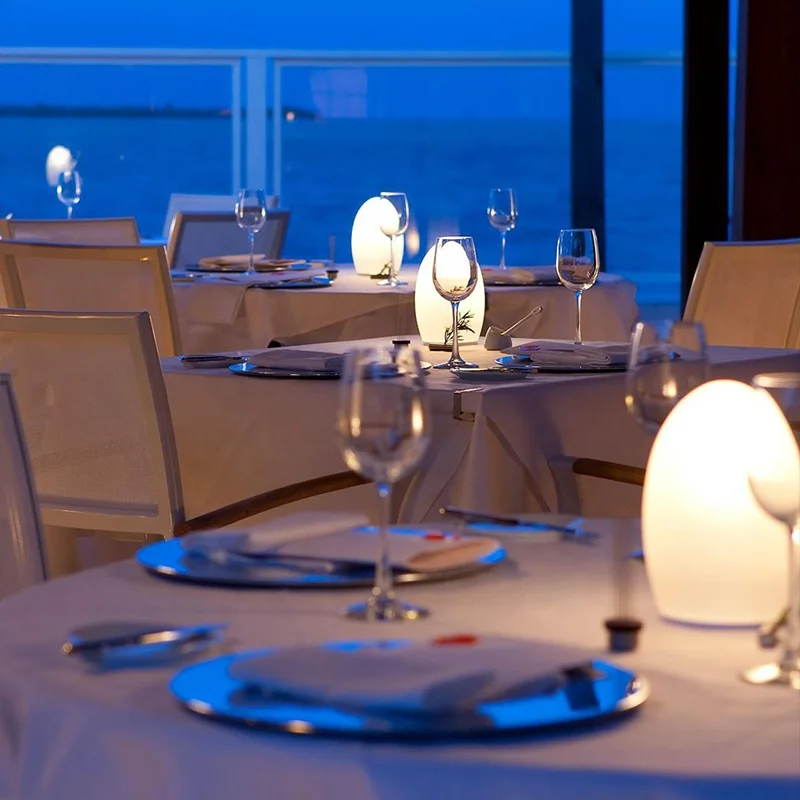 LED egg lamp for table with RGB color glowing