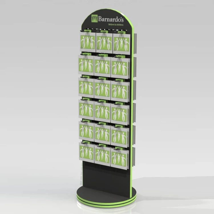 Double Side Pegboard Hooks Rotating Display Stand for Homeware Products