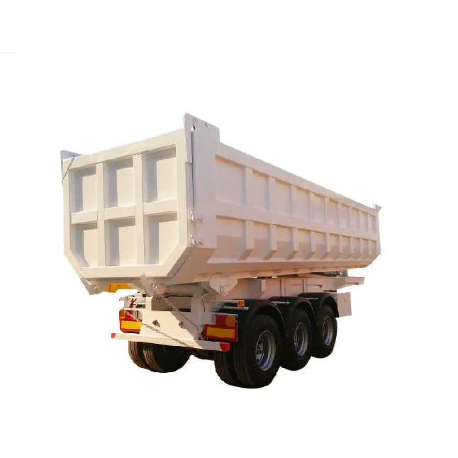 China Most Popular 40 Ton 50 Ton Side Tipper Rear Dumper Semi Trailer 3 Axles Used Dump Truck Trailer Beds Tires For Sale
