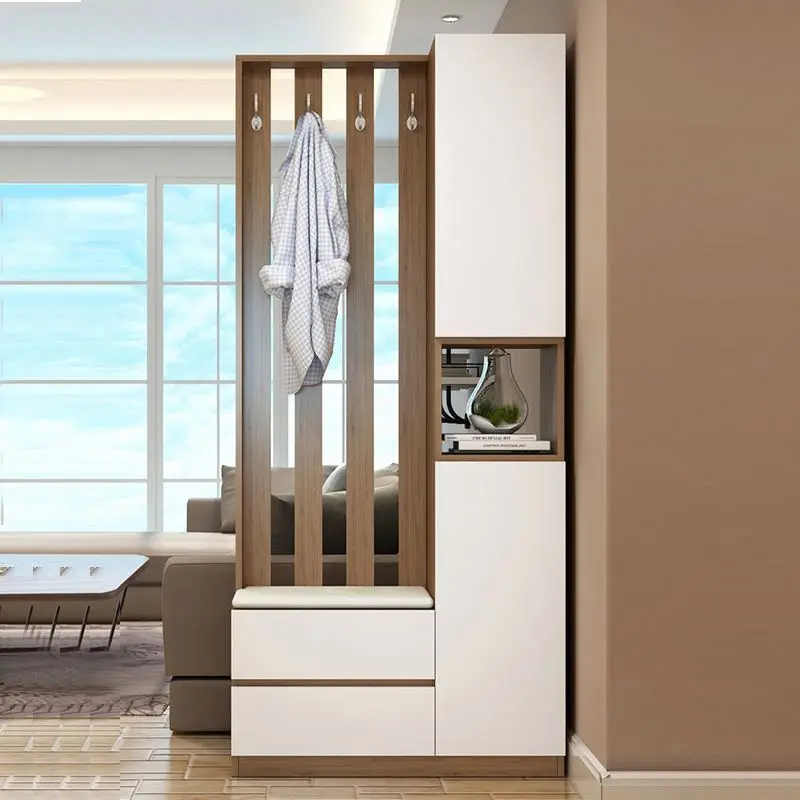 Living room porch shoe cabinet combination coat nordic partition cabinet custom small apartment simple decoration cabinet foyer