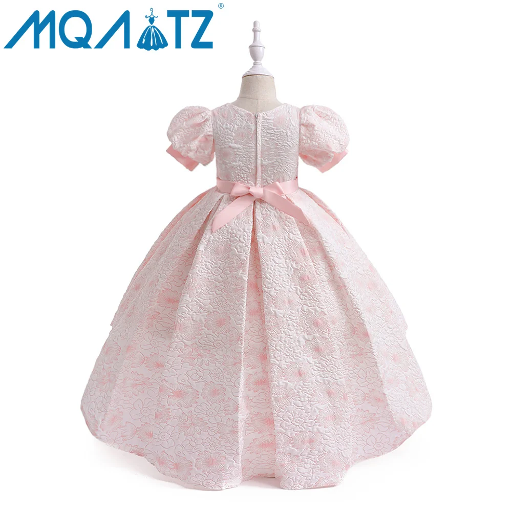 MQATZ Flower Girl Dresses Birthday 7 Years Children Wedding Kids Party Dress For Kids Girls