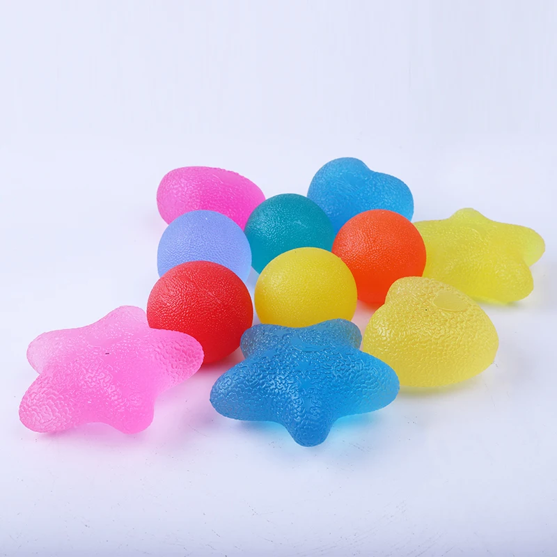 Therapy Hand Grip Ball Egg Shape Exercise TPR Hand Grip Stress Relief Ball for Adults and Kids