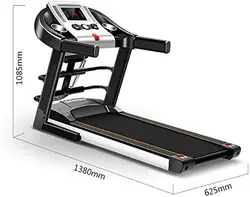 Treadmill 1.0HP Walking Treadmill Jogging Machine with Remote Control Shock Absorption LED Display for home Fitness
