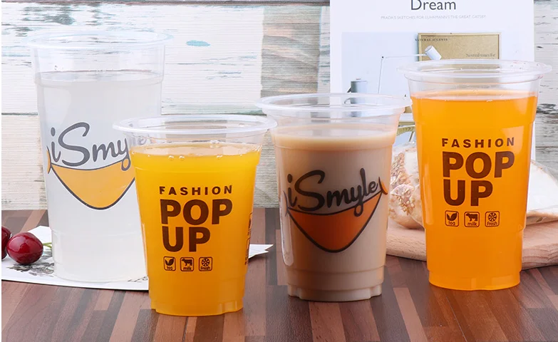 FEST Different Size Customized Logo PP Plastic Disposable Bottle Cup