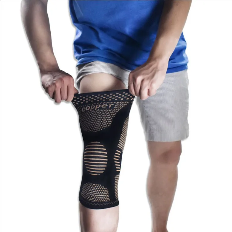 Медный бандаж на колено для лечения артрита и поддержки-медный бандаж на колено для спорта, тренировок, снятия артрита