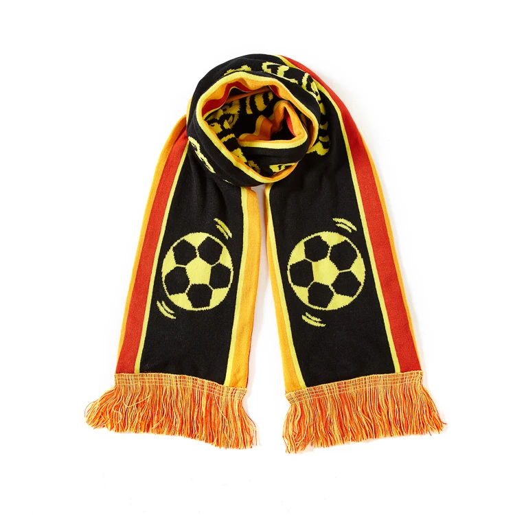 Оптовая продажа, вязаный шарф на заказ, шарфы для фанатов футбола, дешевые другие шарфы