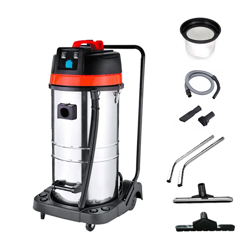 Floor Cleaning Machine 3000W 80L Powerful aspirateur voiture Wet and Dry Comercial Warehouse car Industrial Vacuum Cleaners
