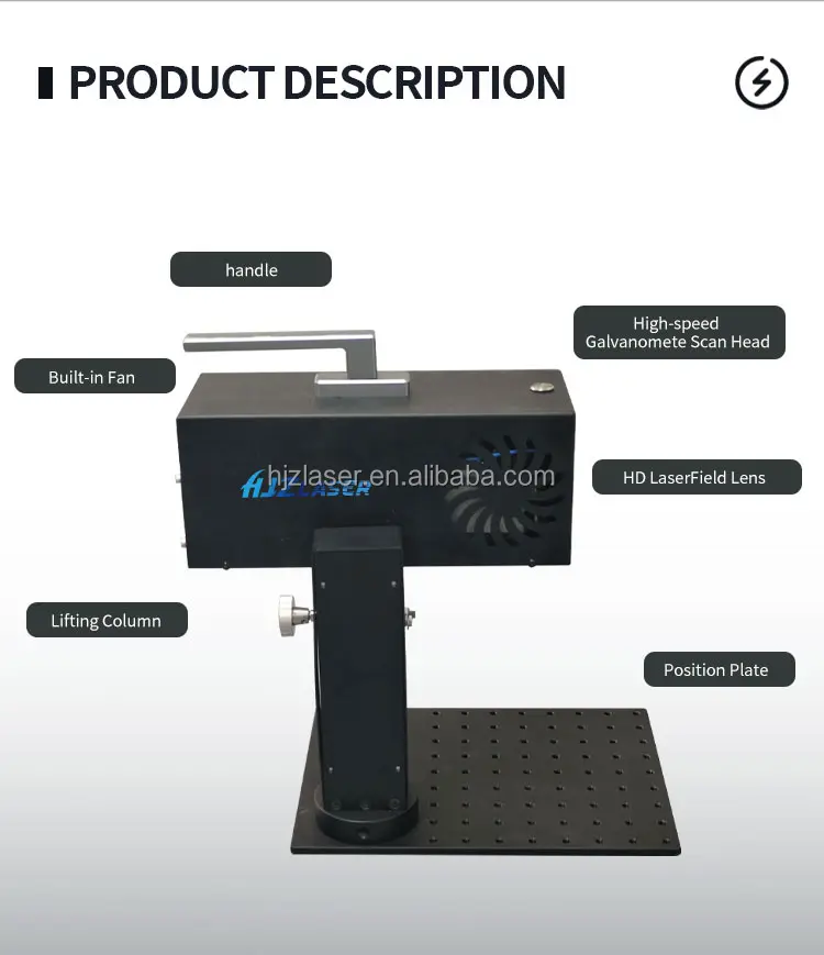 Mini 2.9kg Laser Marking Machine Connect with Mobile Phone to Engrave Date logo Number on Tags Seals Metals and Plastic