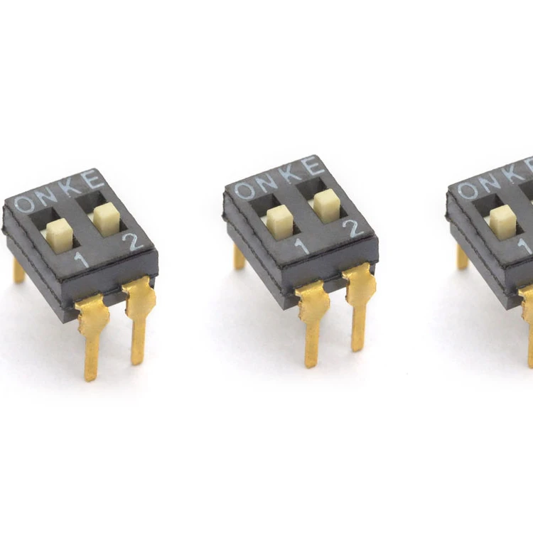 dip switch 2.54mm pitch DSIC series DIP SWITCH DSIC02LHGET 2P 2pin