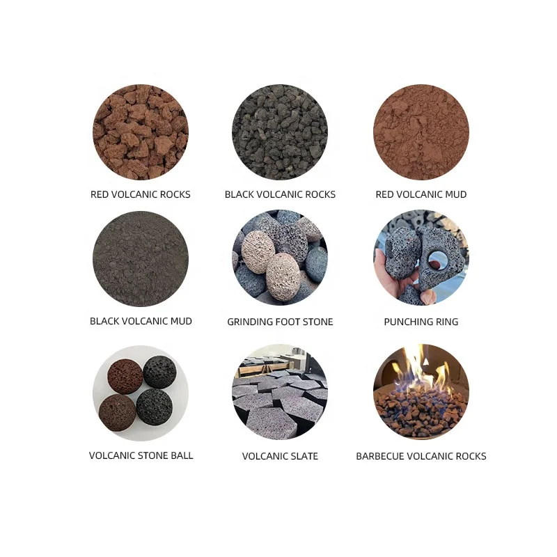 High Quality Red/White/Black Volcanic Powder/Lava Rock Stone/Volcanic Ball For Sale