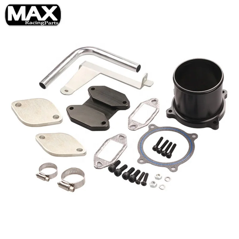 Aluminum Coolant Filtration EGR Cooler Valve Delete Kit for 07-09 Dodge Ram 2500 6.7 Cummins