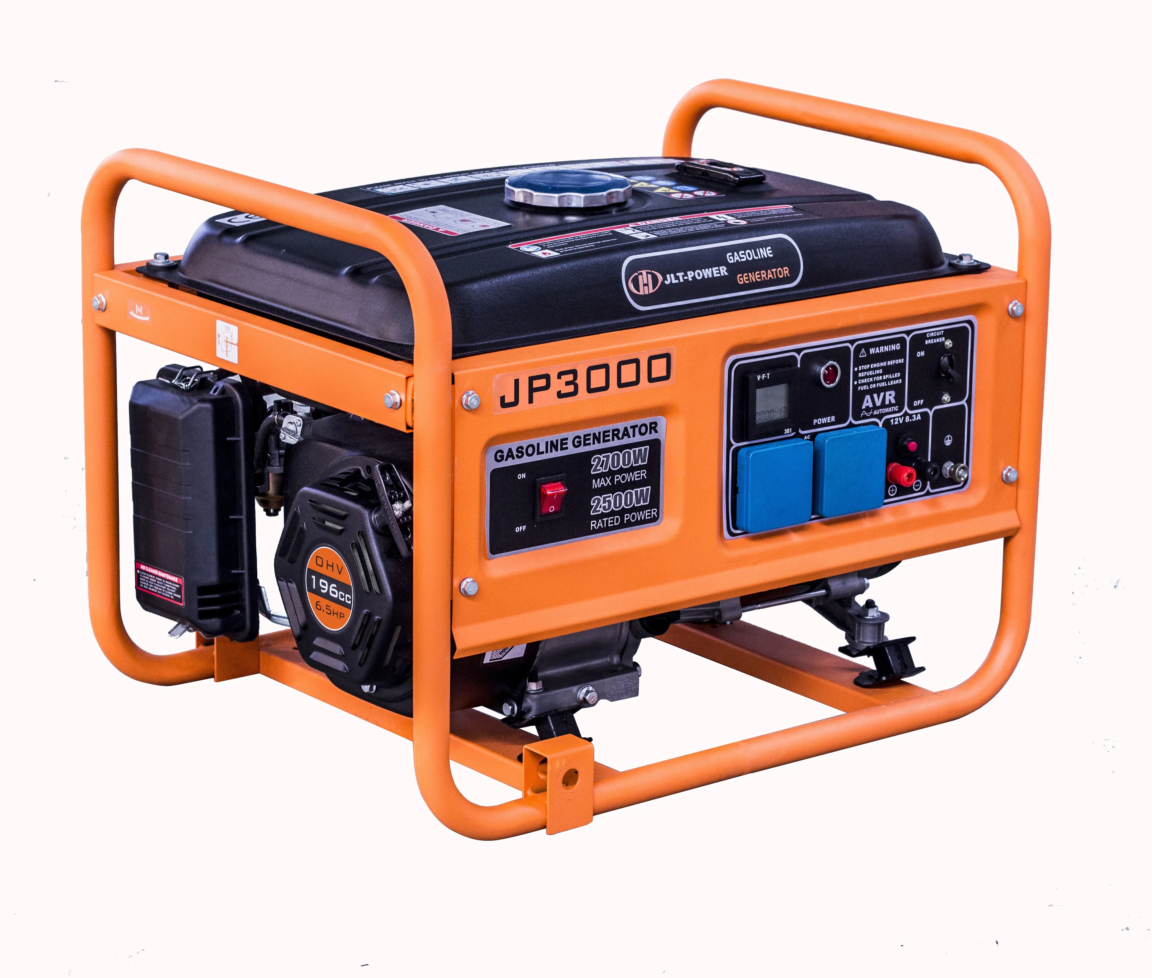 Air cooled 2000 watt portable gasoline generators for home use