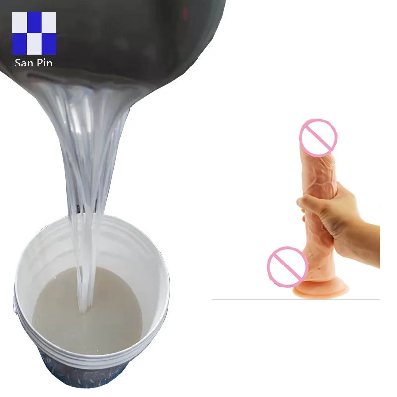 Hot Sale RTV 2 Silicone Platinum Cure Silicone Liquid Silicone Rubber For Sexy Toys Adult Dolls Dildo Penis Making