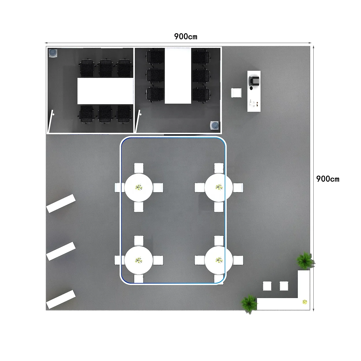 Izexpo Quick Setup Booth Trade Show Stand Exhibition Booth Factory Lightbox Display Wooden Modular Photo Exhibition Booth Stand