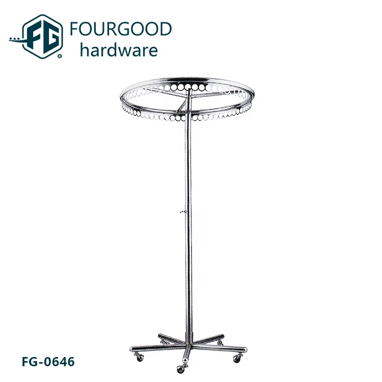 Display equipments metal clothes racks and stands granite display rack