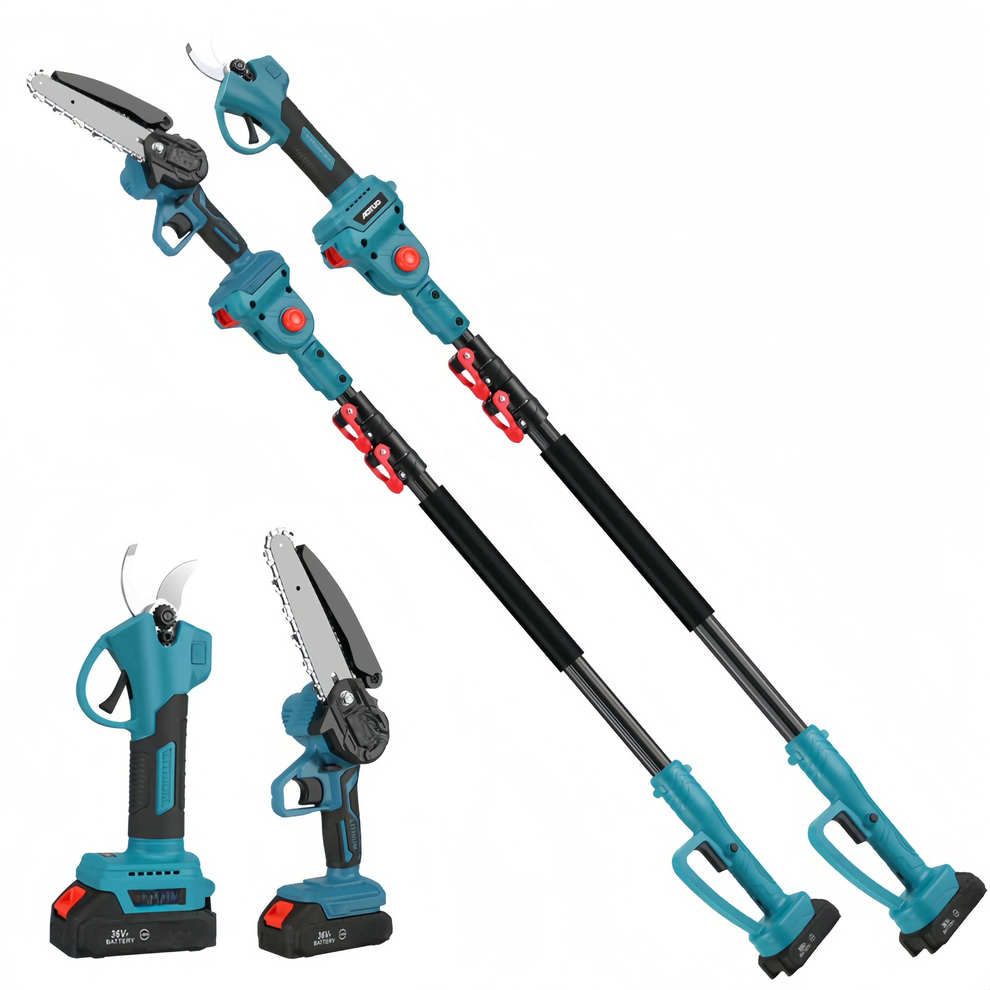 OEM Customized 6-Inch Electric Chain Saw Pruning Cutter with Brushless Lithium Battery and Extension Rod Power Saws Product