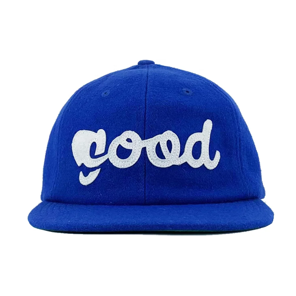 Leather Strap Designer Hats High Quality Custom Embroidery Flat Brim Unstructured 6 Panel Dad Hat Men Baseball Cap Custom Logo