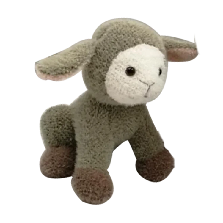 Custom Wholesale Stuffed Sheep Lamb Toy farm animals Sitting Plush 7 Inch Plush Toys Based on Factory Price