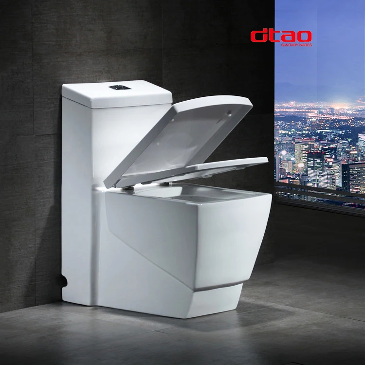 Floor Mounted Siphonic Commode Toilet Bowl Ceramic Sanitary Ware White Toilet Bowl Inodoro BathroomOne Piece Square Toilet