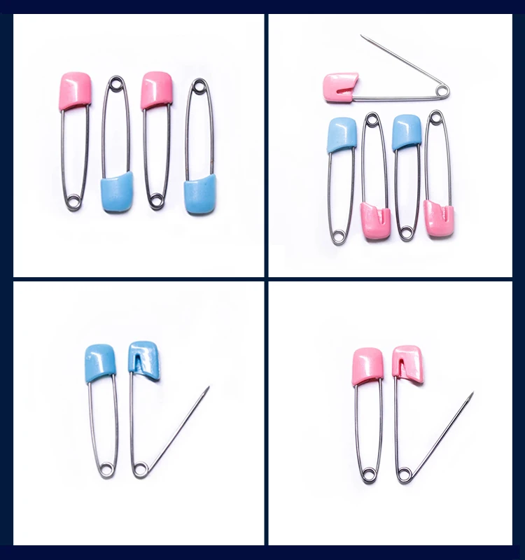 Stainless Steel Colorful Diaper Safety Pin