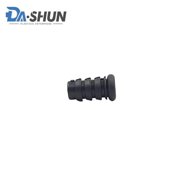 Quality guarantee black color round plastic plugs furniture pipe end cap for table and chair