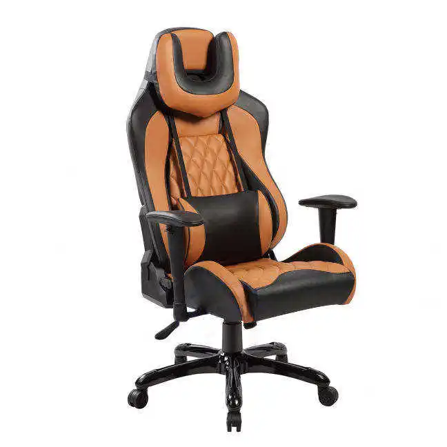 Hotsale Cheap Orange Black Height Adjust Recline Mechanism Gamer Gaming Rocking Pc Game Chair