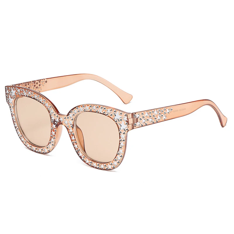 New Design Fashion Party Sunglasses 2023 Star Shaped Decoration Luxury Trendy Women Sunglasses Oversized Diamond Sunglasses 2023