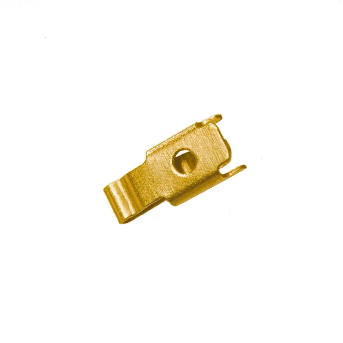Metal Stamping Electrical Contacts Clips Brass Stamping Flat Springs Battery Contacts For Socket And Switch