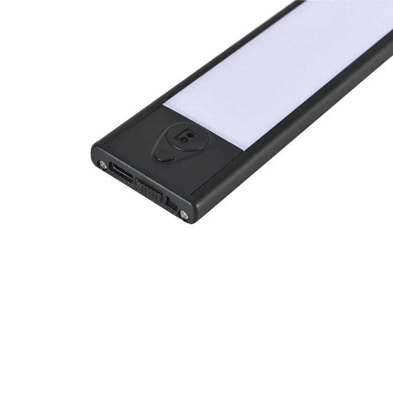 Светодиодный светильник для шкафа 30 см 50 светодиодов питание от батарейки датчик движения перезаряжаемый ночник