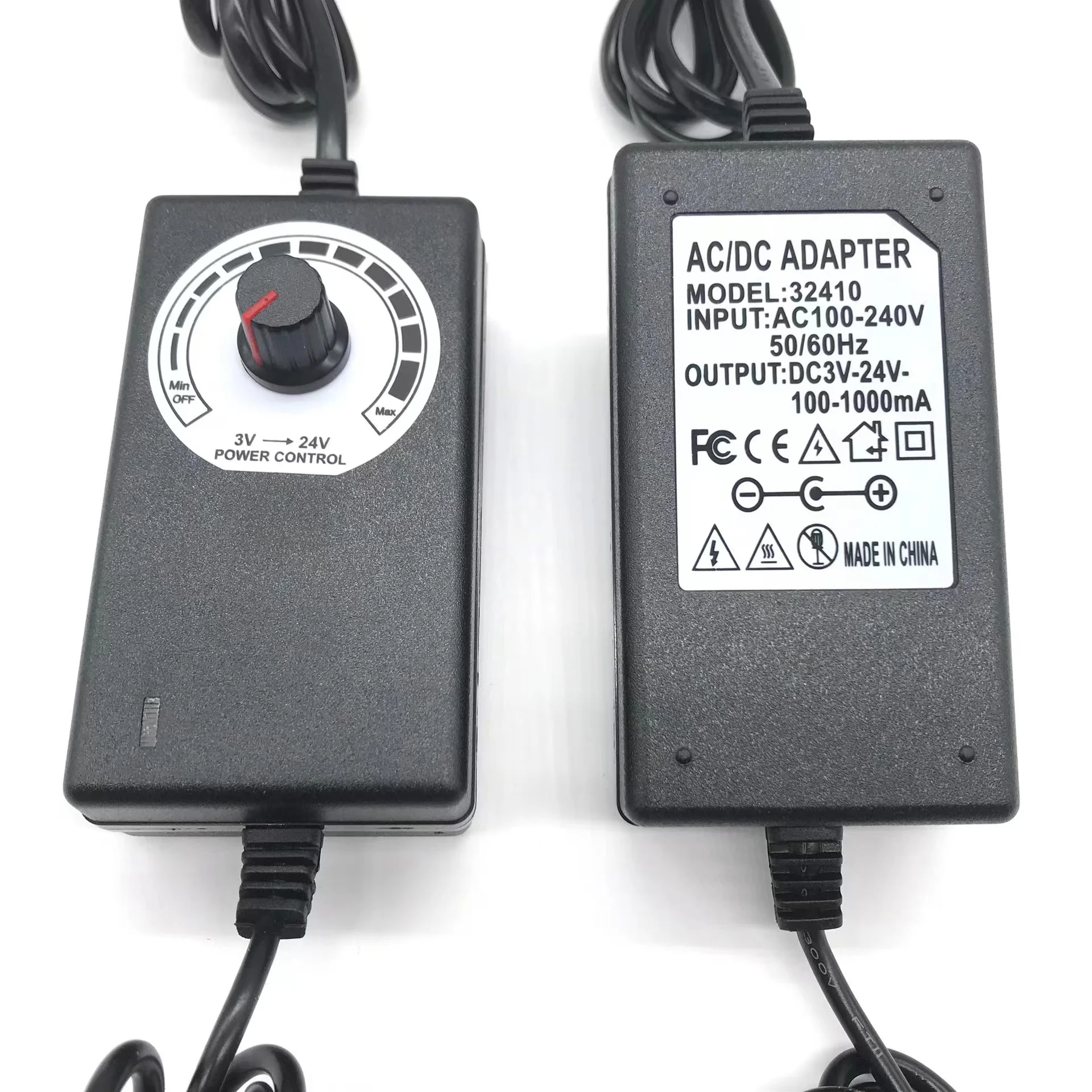 Ac to dc adapter adjustable  power adapter 3-24V 1A for Motor, water pump
