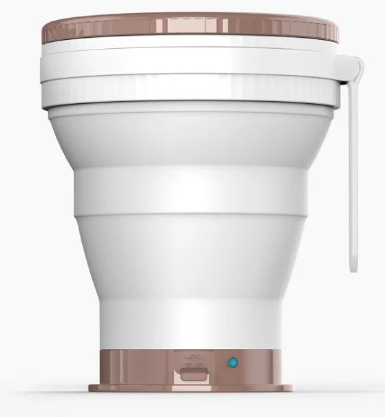 
Hot Selling Silicone Collapsible Coffee Cup With USD Heating Warmer For Camping Hiking 