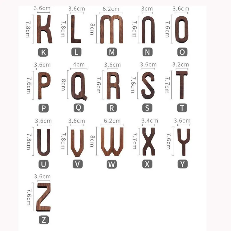 DIY wood alphabet  wood letters decorated letters wooden words