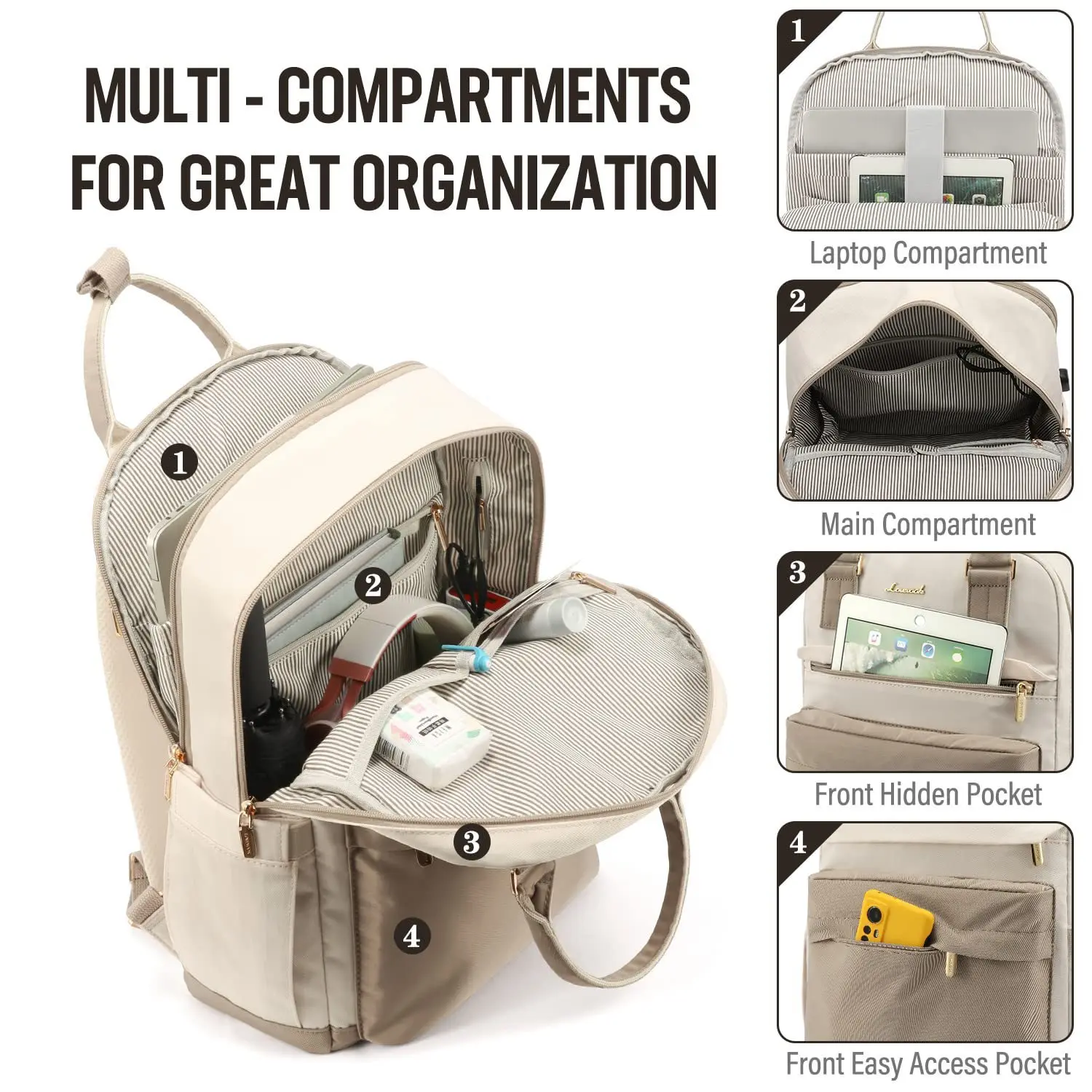 Женский водонепроницаемый рюкзак для ноутбука