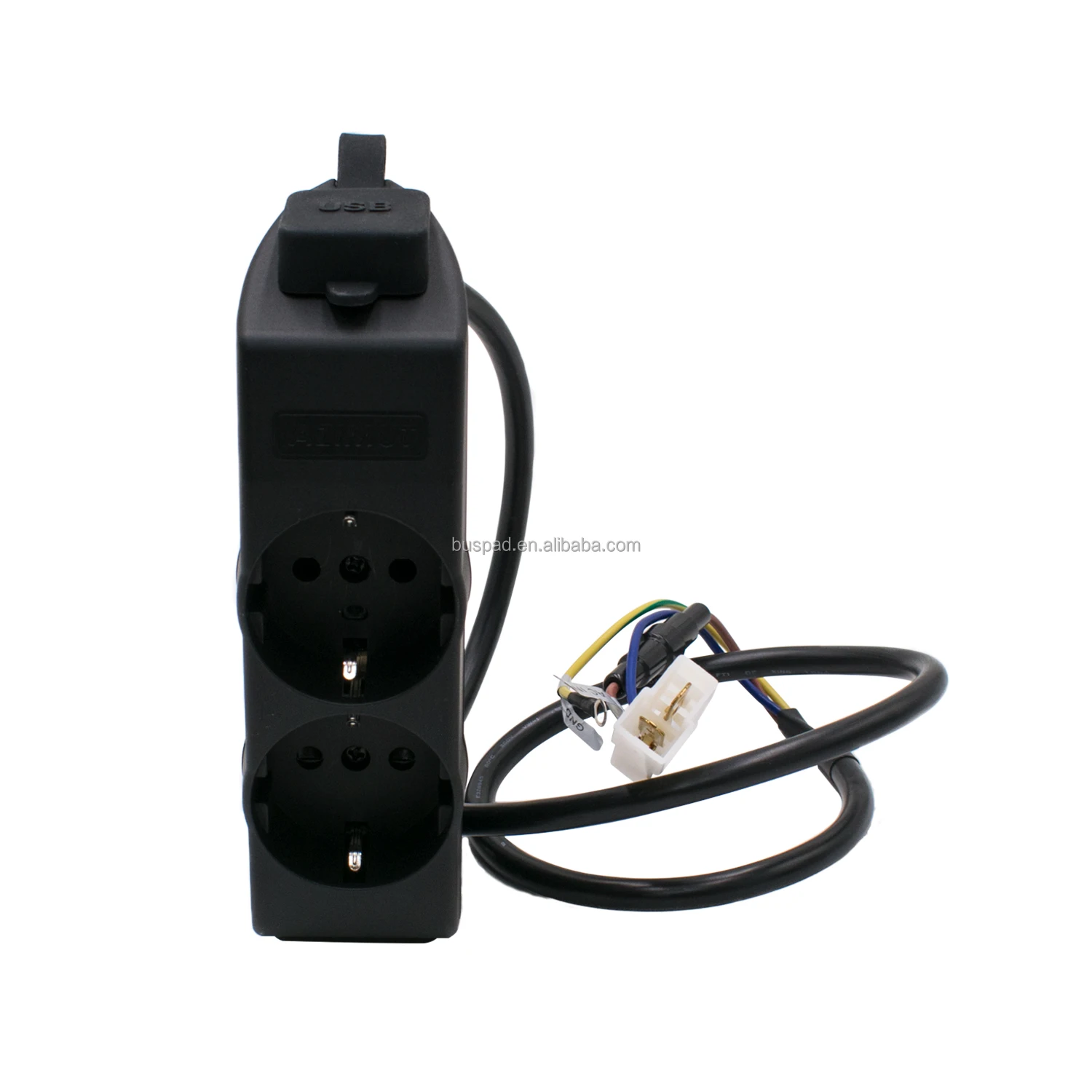 Onboard USB Charger with AC socket of AU13 Quick Charge for  Passenger with Type C and USB Socket