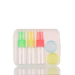 80ml and 60ml PET bottle plastic cosmetic travel kit cosmetic travel set with PVC zipper bag
