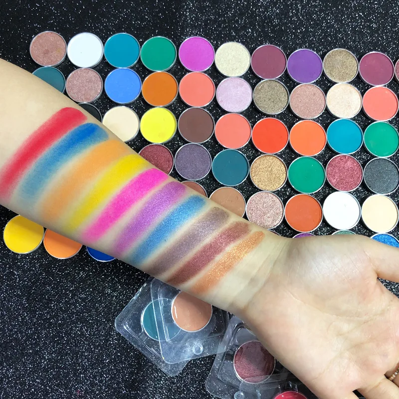 Private label vegan makeup eyeshadow DIY free combination colors cosmetics eye shadow palette