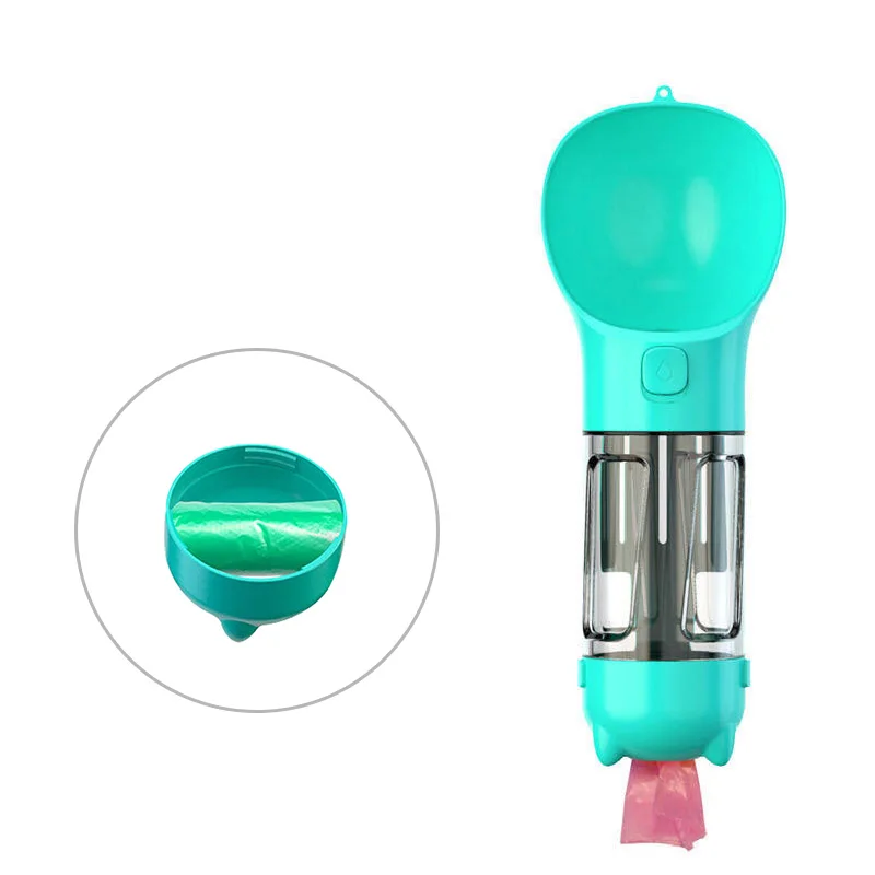 Лидер продаж, переносная бутылка для воды для собак 4 в 1 для путешествий