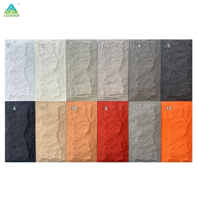 Indoor curtain wall artificial PU stone waterproof, moisture-proof and sound-proof portable installation for indoor decoration